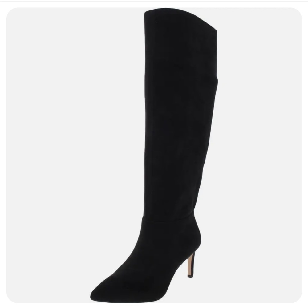 BCBGeneration Womens Marlow Black Knee-High Boots 9 (wide Calf)